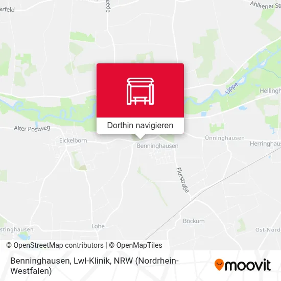 Benninghausen, Lwl-Klinik Karte