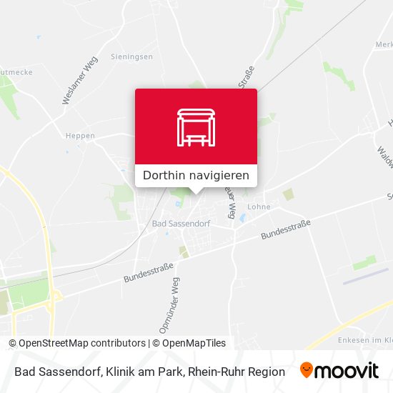Bad Sassendorf, Klinik am Park Karte