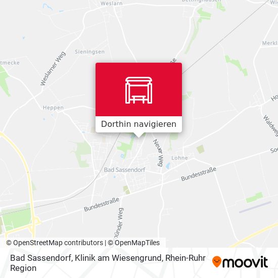 Bad Sassendorf, Klinik am Wiesengrund Karte