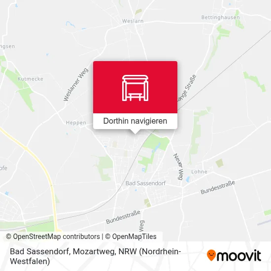 Bad Sassendorf, Mozartweg Karte