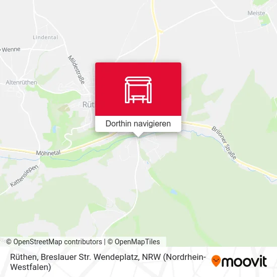 Rüthen, Breslauer Str. Wendeplatz Karte