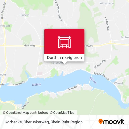 Körbecke, Cheruskerweg Karte