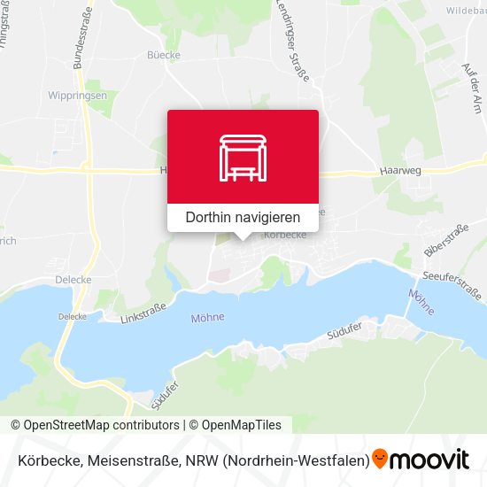 Körbecke, Meisenstraße Karte