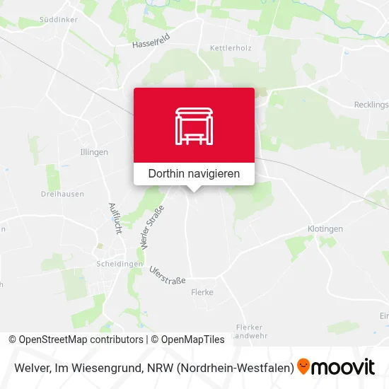 Welver, Im Wiesengrund Karte