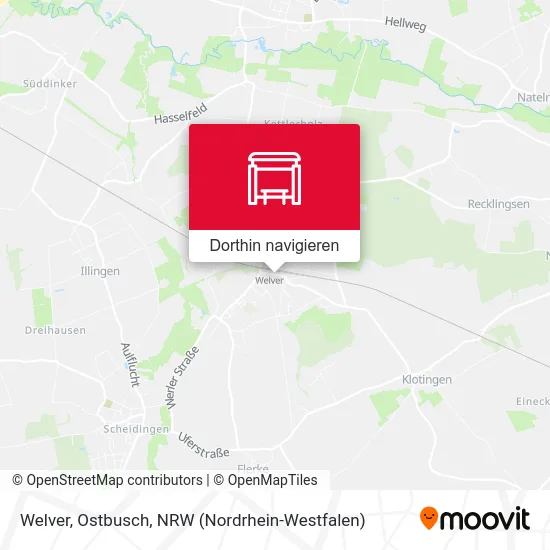 Welver, Ostbusch Karte