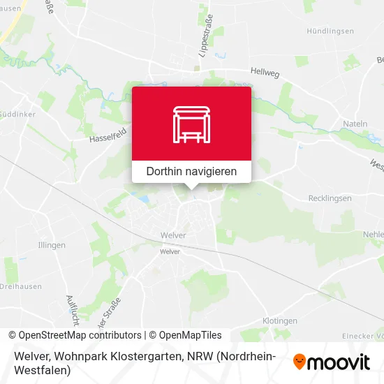 Welver, Wohnpark Klostergarten Karte