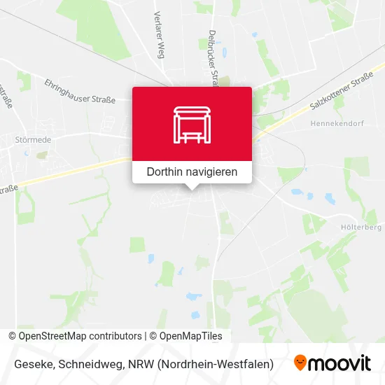 Geseke, Schneidweg Karte