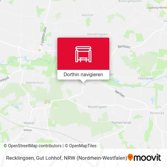 Recklingsen, Gut Lohhof Karte