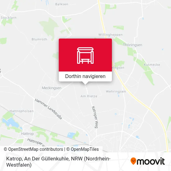 Katrop, An Der Güllenkuhle Karte