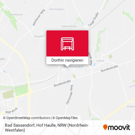 Bad Sassendorf, Hof Haulle Karte