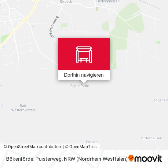 Bökenförde, Puisterweg Karte