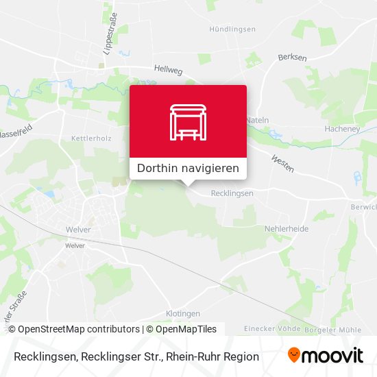 Recklingsen, Recklingser Str. Karte
