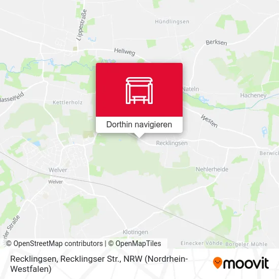 Recklingsen, Recklingser Str. Karte