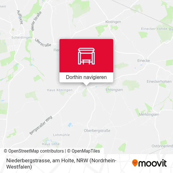 Niederbergstrasse, am Holte Karte