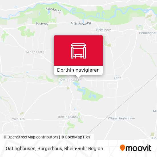 Ostinghausen, Bürgerhaus Karte