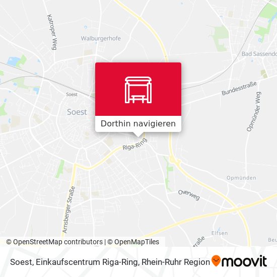 Soest, Einkaufscentrum Riga-Ring Karte