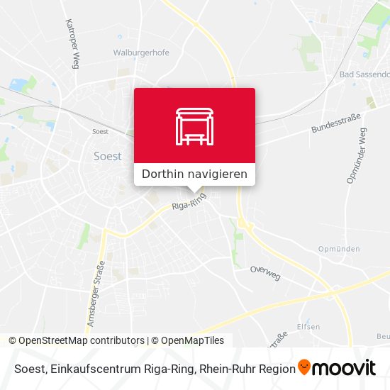 Soest, Einkaufscentrum Riga-Ring Karte