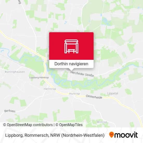 Lippborg, Rommersch Karte