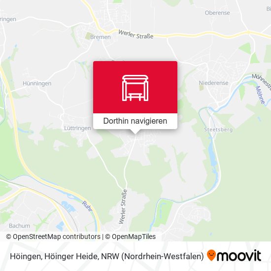 Höingen, Höinger Heide Karte