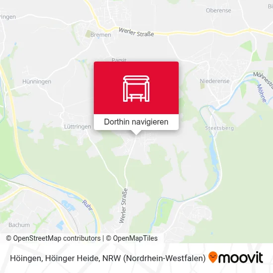 Höingen, Höinger Heide Karte