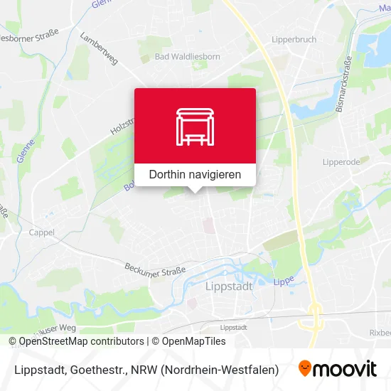 Lippstadt, Goethestr. Karte