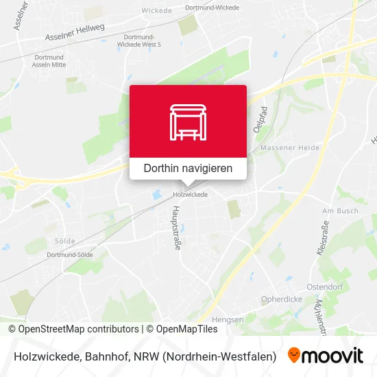 Holzwickede, Bahnhof Karte