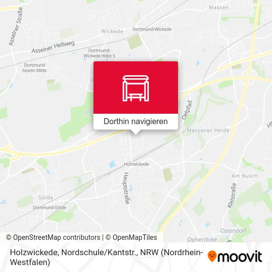 Holzwickede, Nordschule / Kantstr. Karte