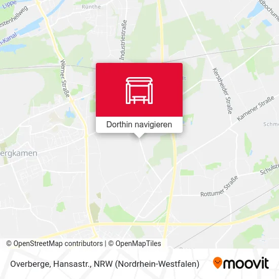 Overberge, Hansastr. Karte