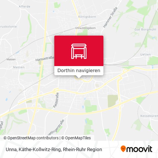 Unna, Käthe-Kollwitz-Ring Karte