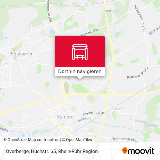 Overberge, Hüchstr. 65 Karte