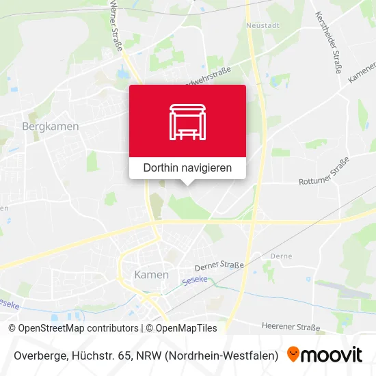 Overberge, Hüchstr. 65 Karte