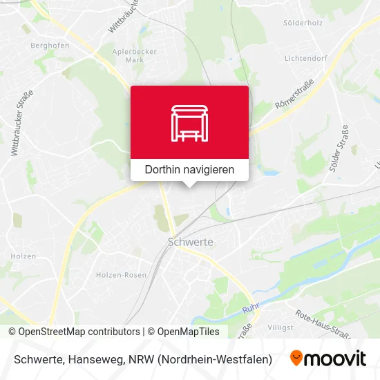 Schwerte, Hanseweg Karte