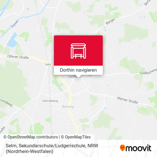 Selm, Sekundarschule / Ludgerischule Karte