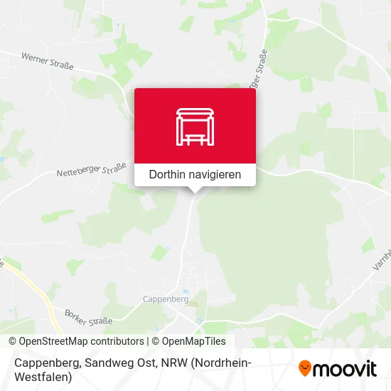 Cappenberg, Sandweg Ost Karte