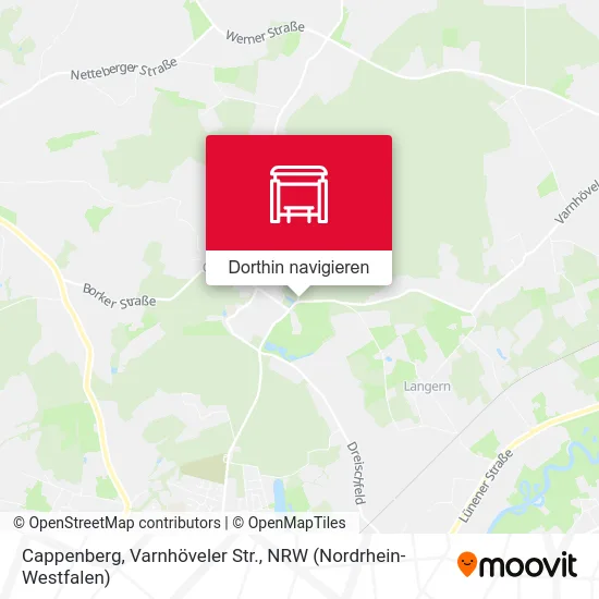 Cappenberg, Varnhöveler Str. Karte