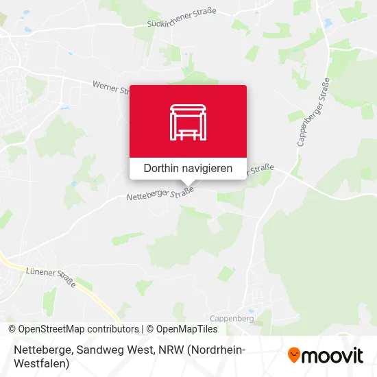 Netteberge, Sandweg West Karte