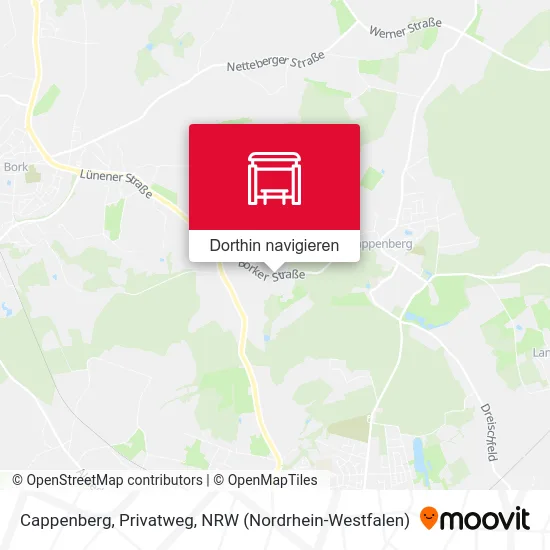 Cappenberg, Privatweg Karte