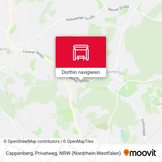 Cappenberg, Privatweg Karte