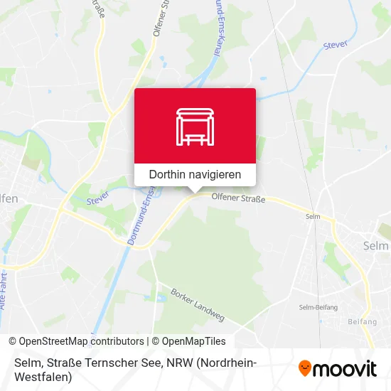 Selm, Straße Ternscher See Karte