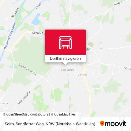 Selm, Sandforter Weg Karte