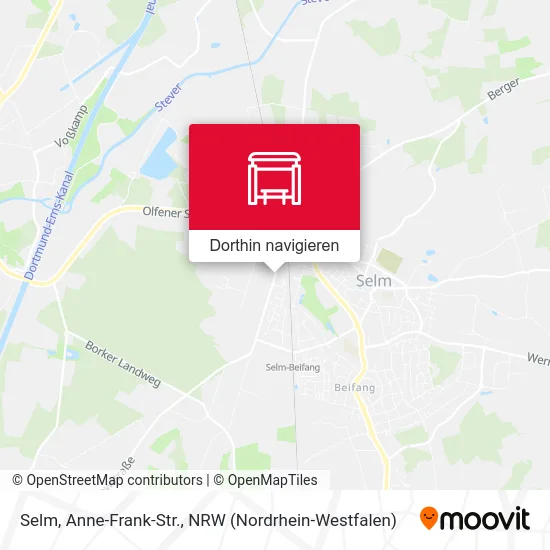 Selm, Anne-Frank-Str. Karte