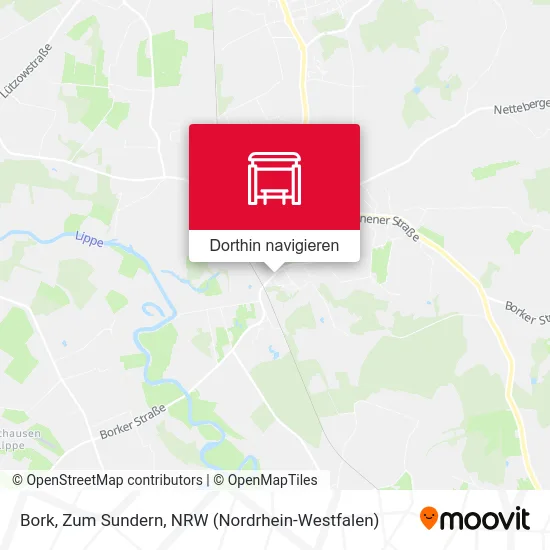 Bork, Zum Sundern Karte