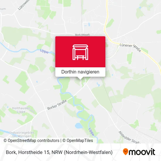 Bork, Horstheide 15 Karte