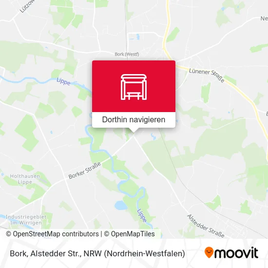 Bork, Alstedder Str. Karte