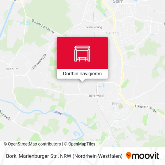 Bork, Marienburger Str. Karte