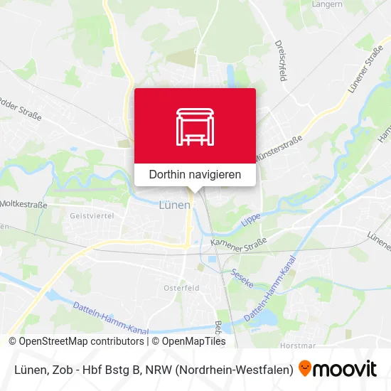 Lünen, Zob - Hbf Bstg B Karte