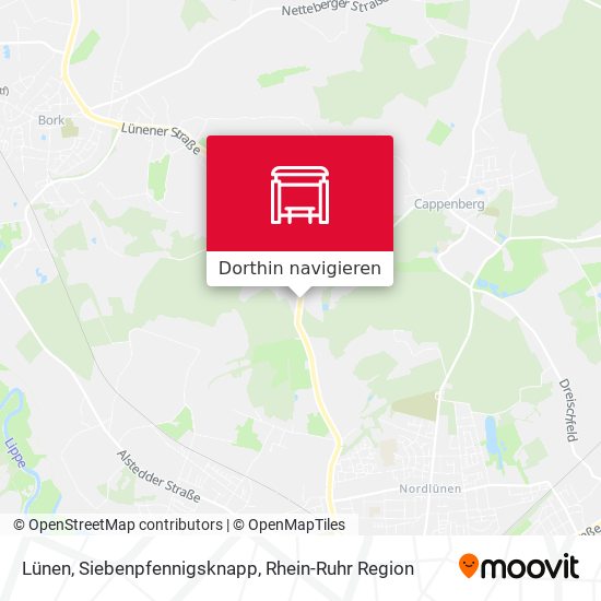 Lünen, Siebenpfennigsknapp Karte