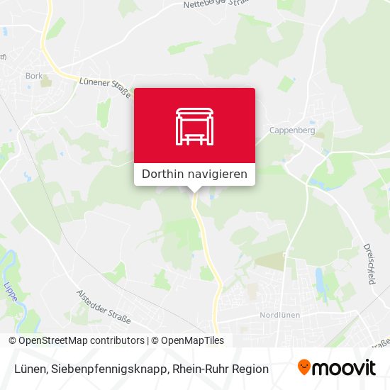 Lünen, Siebenpfennigsknapp Karte