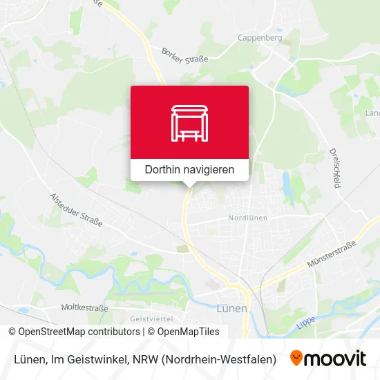 Lünen, Im Geistwinkel Karte