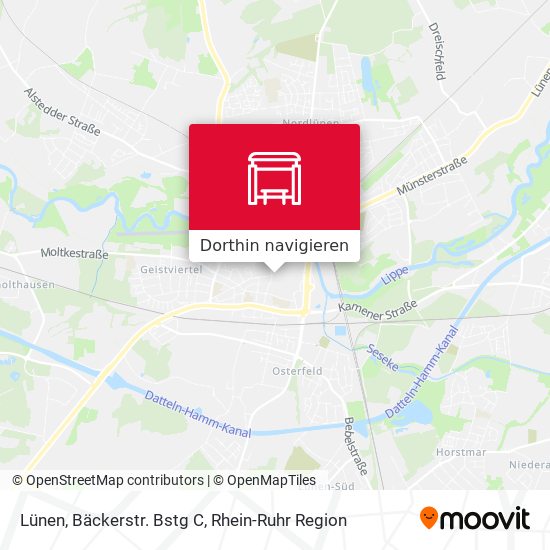 Lünen, Bäckerstr. Bstg C Karte